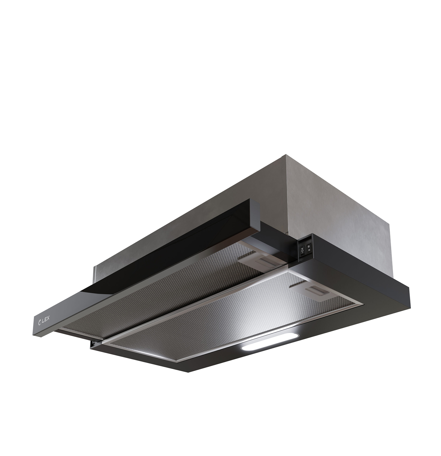 картинка Кухонная вытяжка Lex HONVER G 2M 600 BLACK  картинка Кухонная вытяжка Lex HONVER G 2M 600 BLACK