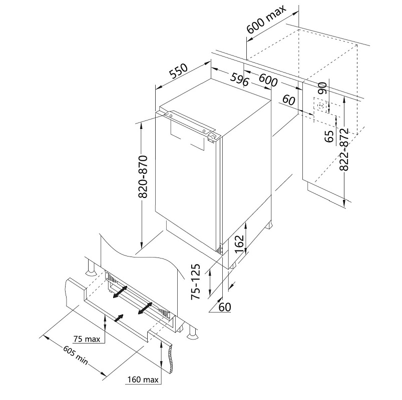 картинка Морозильная камера Korting KSI 8217 F 