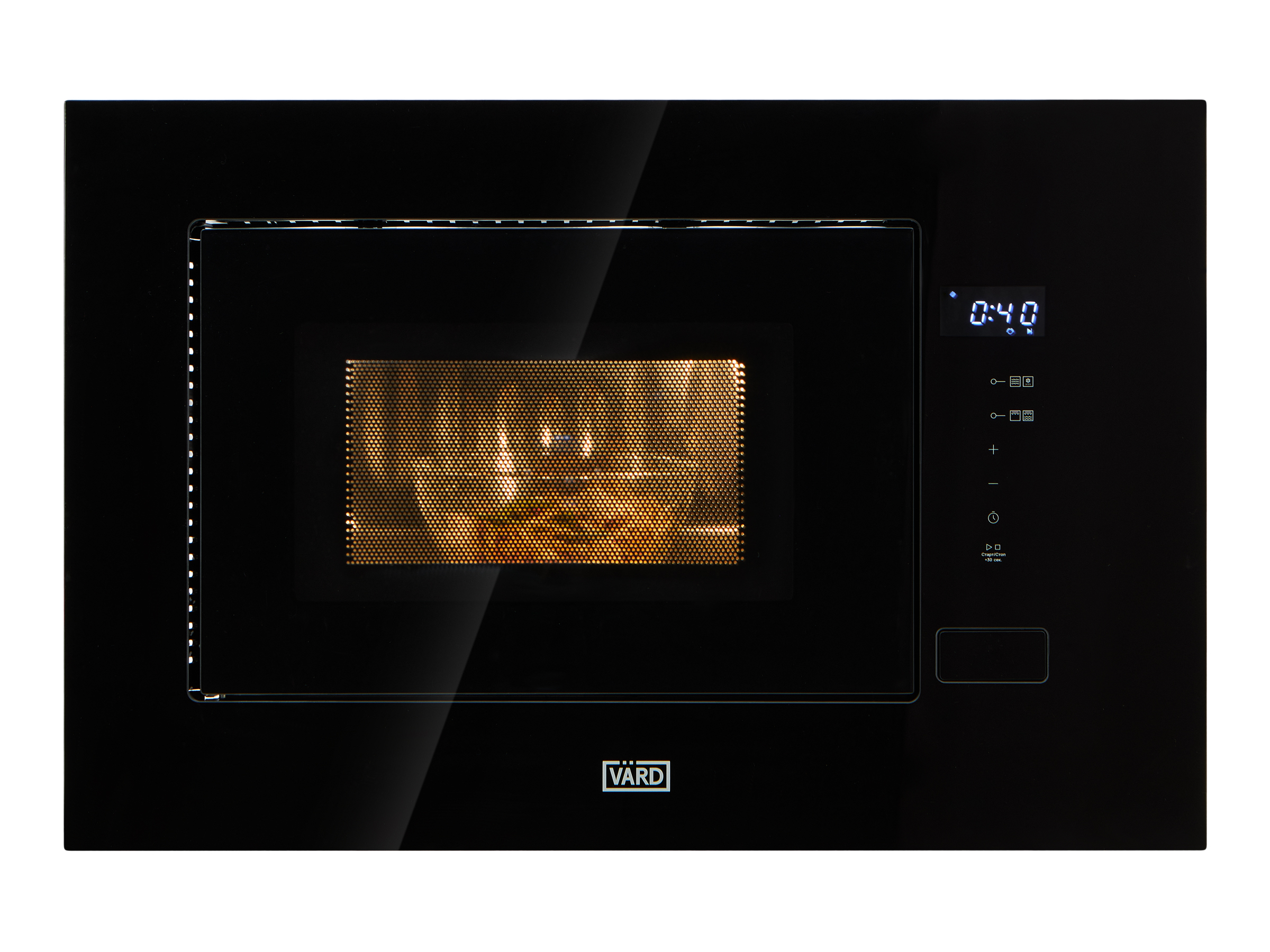 картинка Микроволновая печь встраиваемая Vard VMG125PK черная 