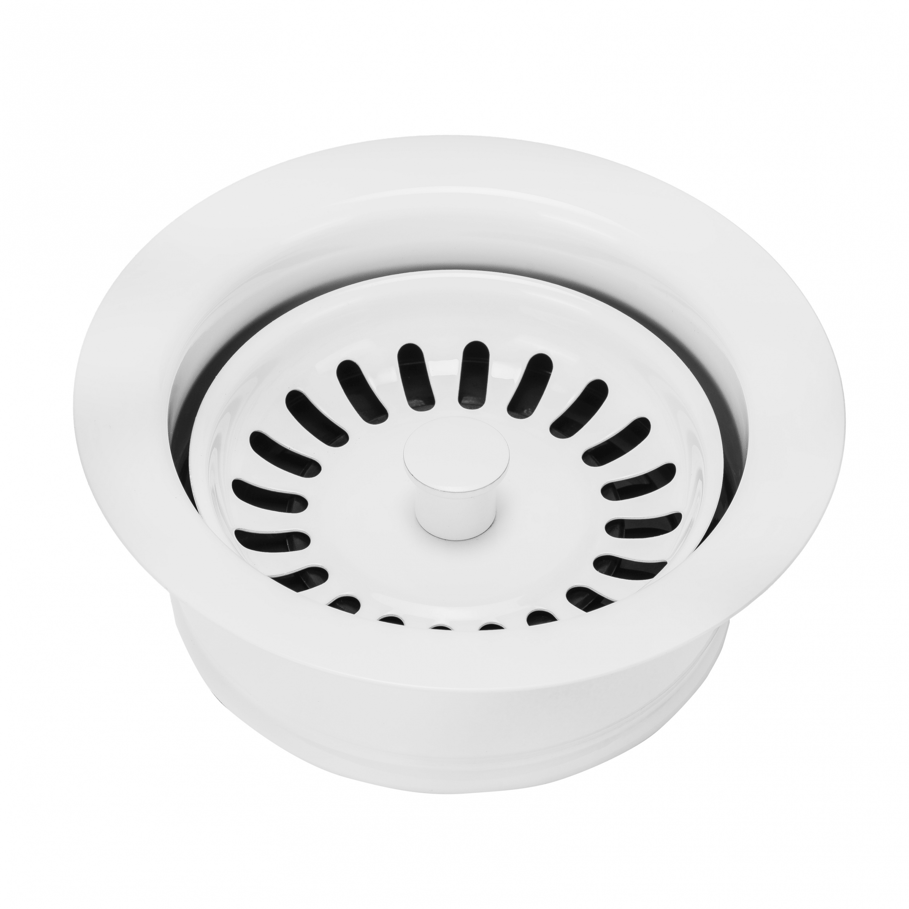 картинка Металлическая горловина с ситечком Bone Crusher белая  