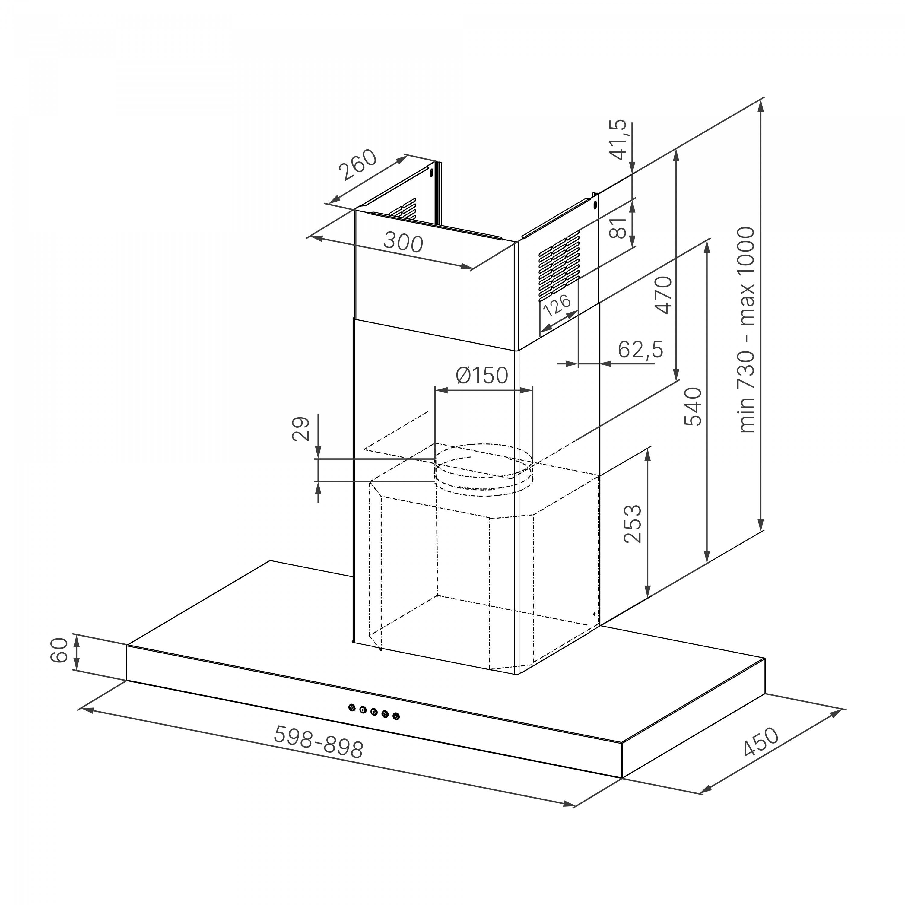 картинка Кухонная вытяжка Kuppersbusch DW 6340.1 E 