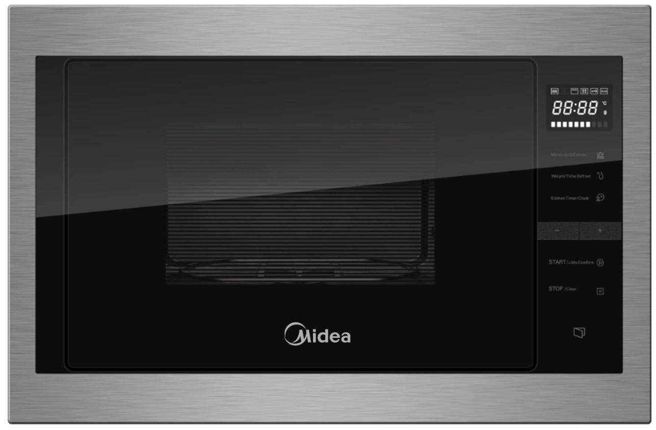 картинка Микроволновая печь встраиваемая Midea MI10250GBX нержавеющая сталь  картинка Микроволновая печь встраиваемая Midea MI10250GBX нержавеющая сталь