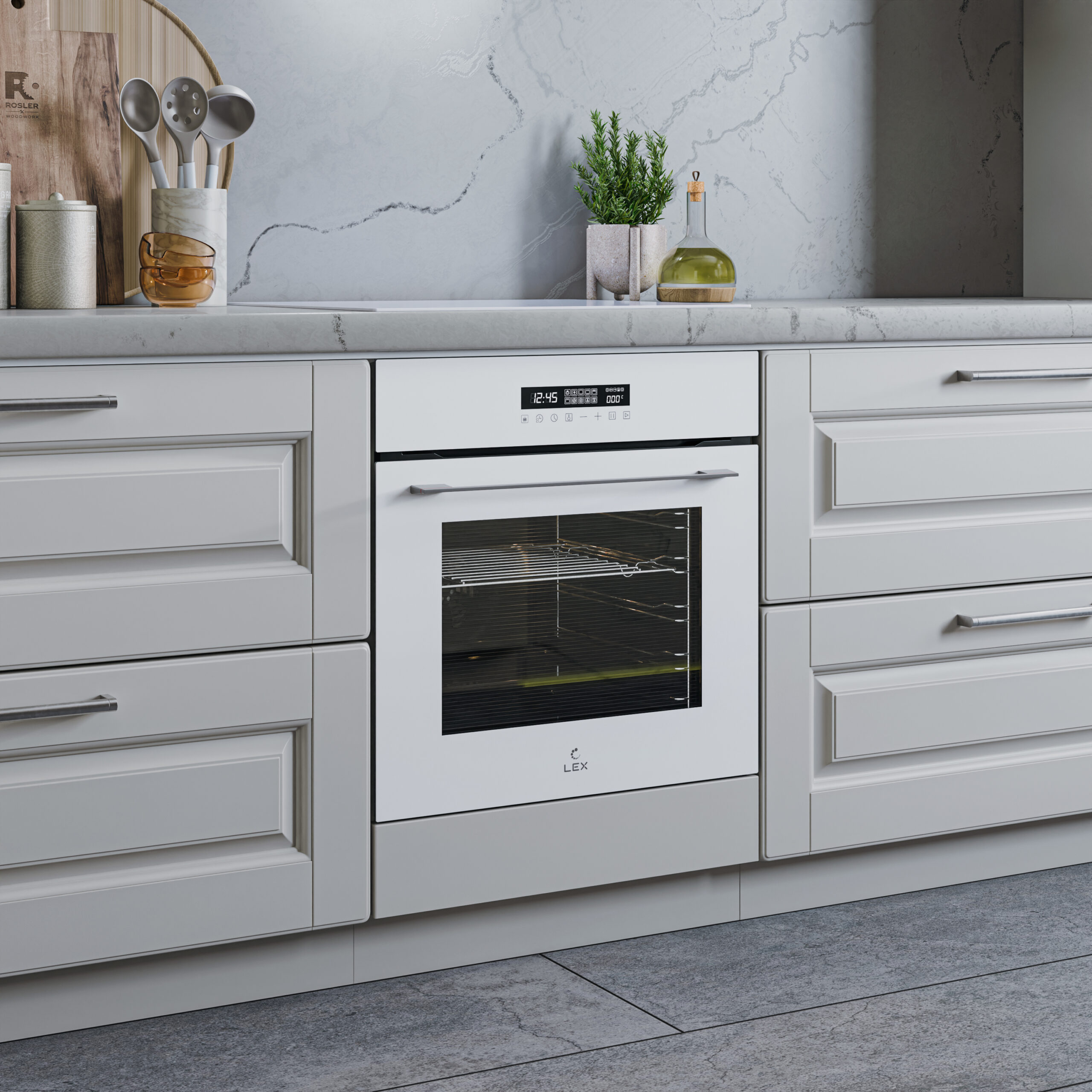 картинка |Discount| Электрический духовой шкаф Lex EDS 100 WH 