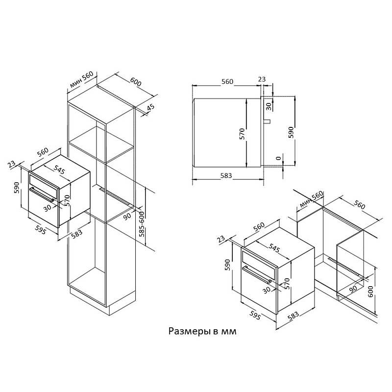 картинка Духовой шкаф Korting OKB 9101 CFX  картинка Духовой шкаф Korting OKB 9101 CFX