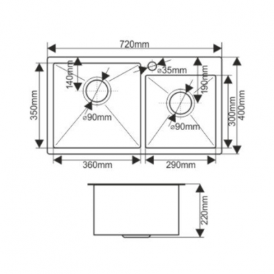 картинка Мойка для кухни Melana S7240HB PROFLINE графит  картинка Мойка для кухни Melana S7240HB PROFLINE графит