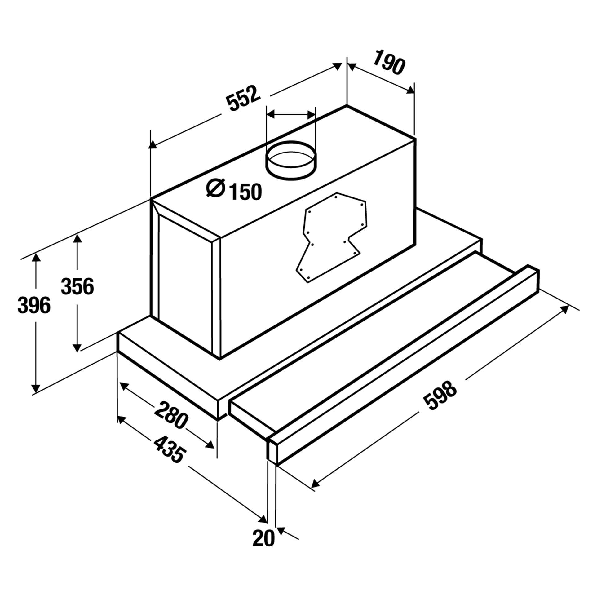 картинка Кухонная вытяжка Kuppersbusch DEF 6550.0 E  