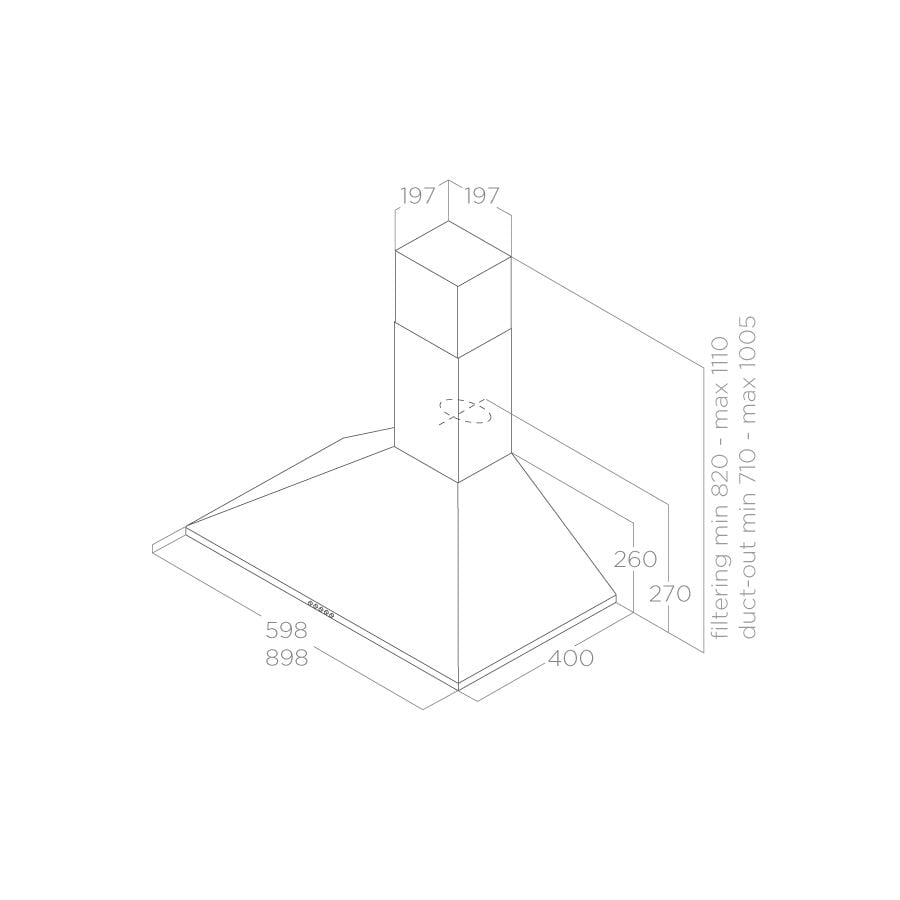 картинка Кухонная вытяжка Elica TAMAYA RAIL ANBR/A/90 