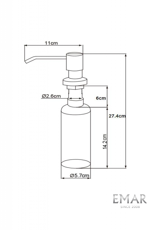 картинка Дозатор для мыла Emar Quartz ЕД-401D алмаз  картинка Дозатор для мыла Emar Quartz ЕД-401D алмаз