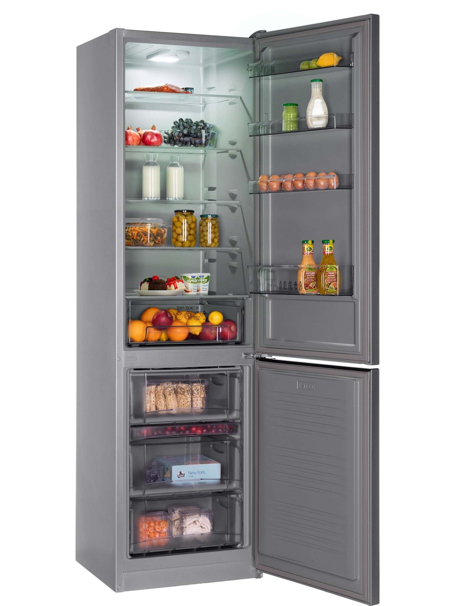 картинка Отдельностоящий холодильник Nord NRB 154 XG нержавеющая сталь 