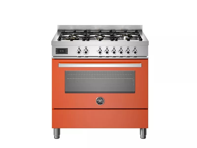 картинка Комбинированная кухонная плита Bertazzoni PRO96L1EART оранжевый 