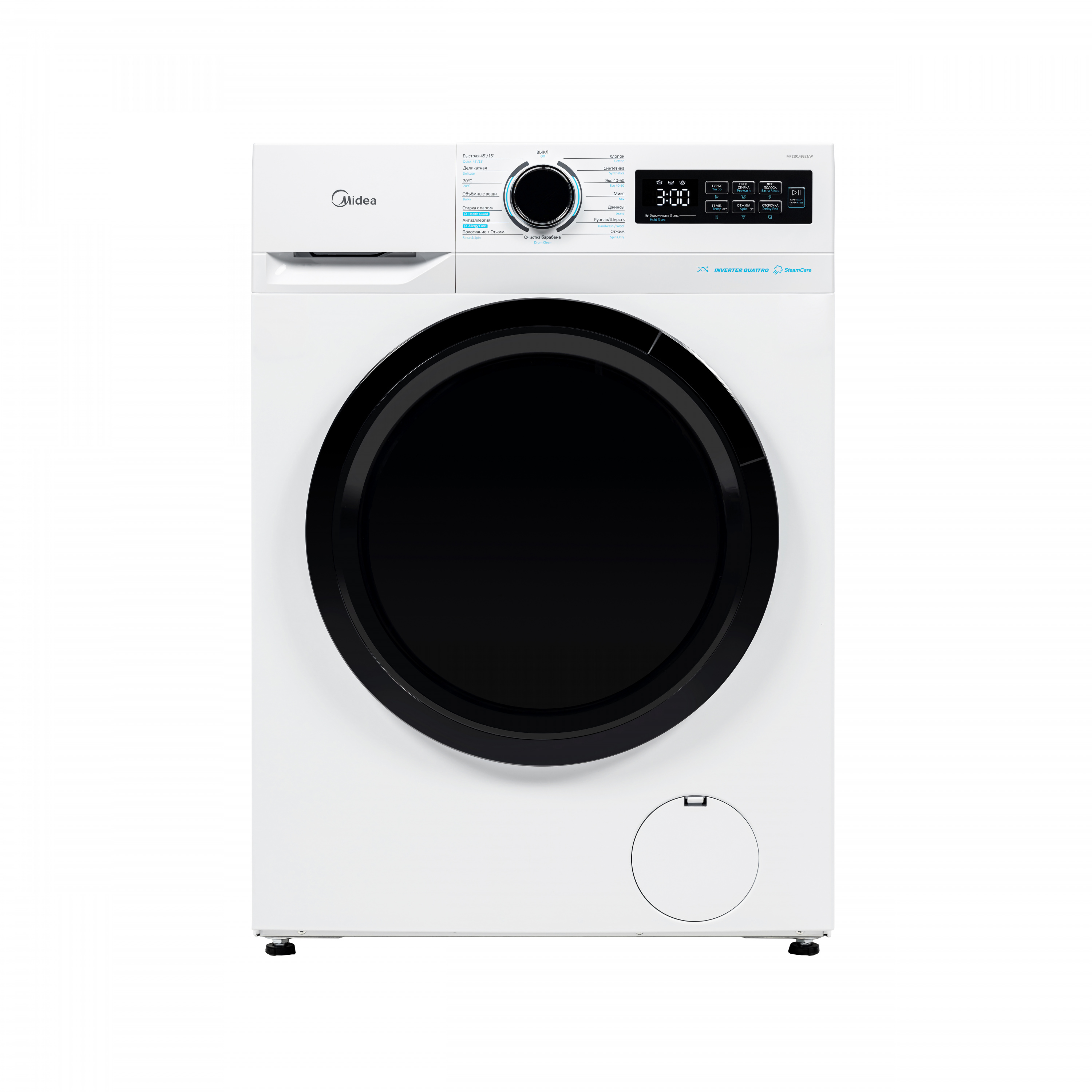 картинка Стиральная машина Midea MF11914BS53/W  картинка Стиральная машина Midea MF11914BS53/W