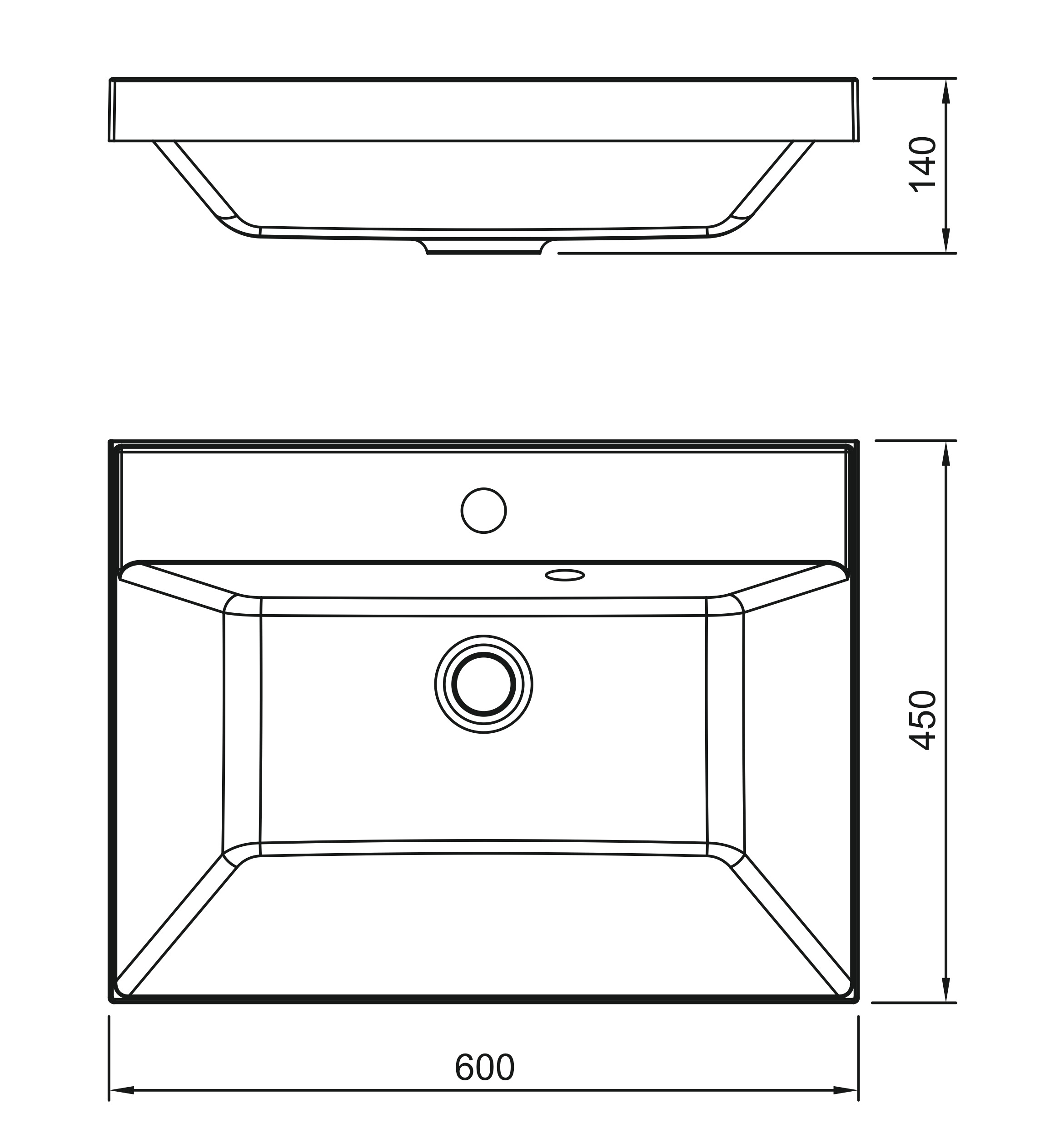 картинка Раковина Florentina Астория 600 