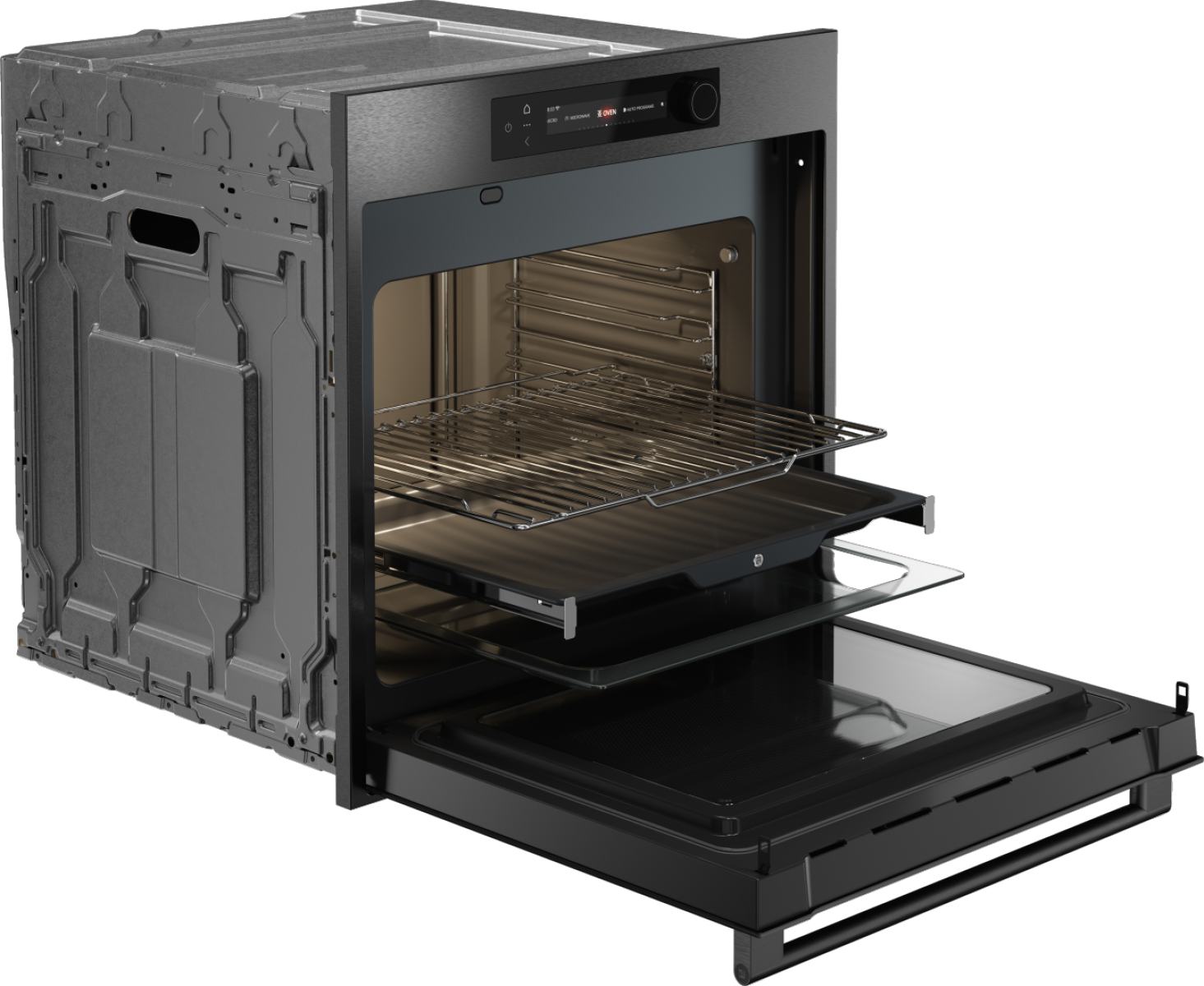 картинка Электрический духовой шкаф с функцией СВЧ Asko OCM66BSH черный  картинка Электрический духовой шкаф с функцией СВЧ Asko OCM66BSH черный