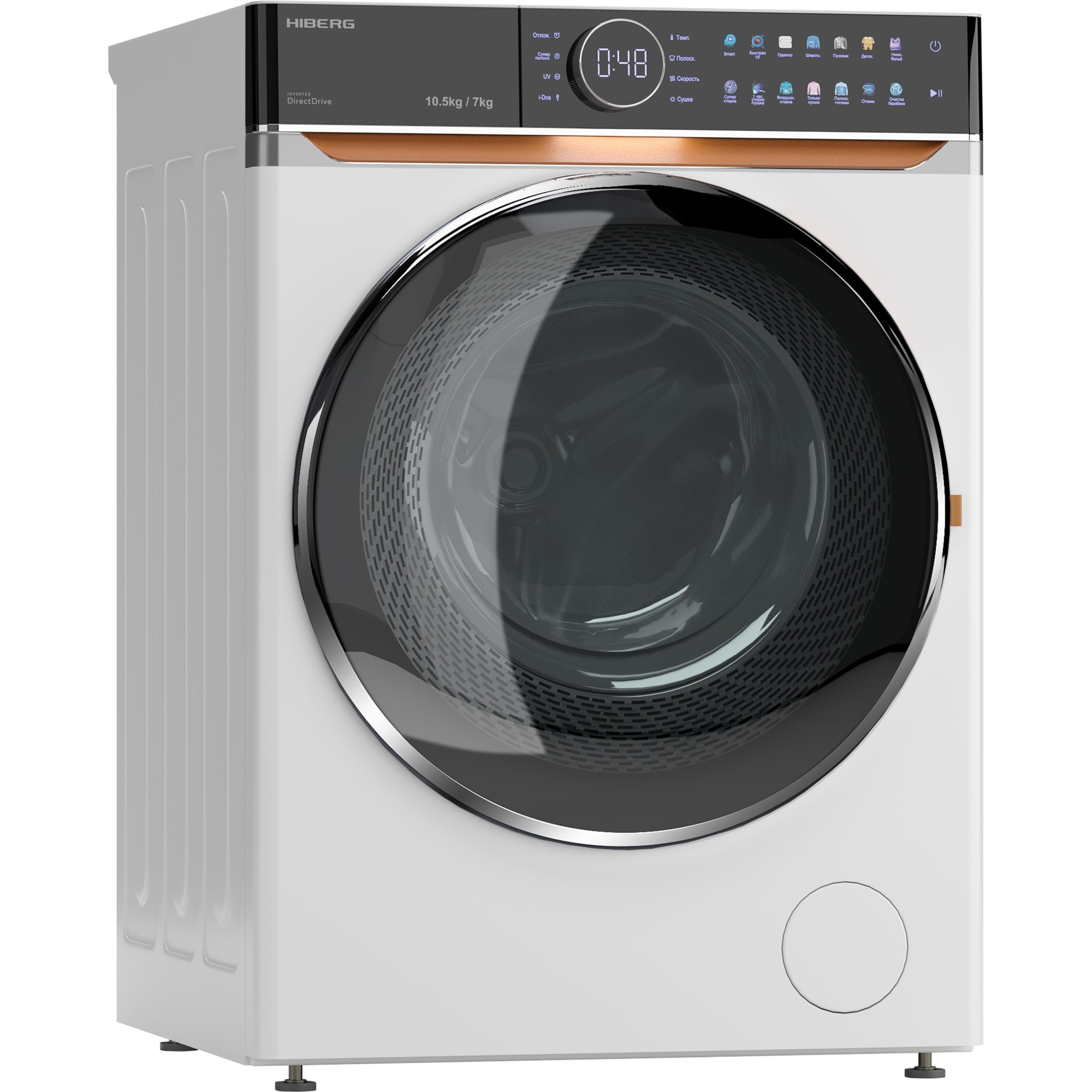 картинка Стиральная машина с сушкой Hiberg I-DDQ10 - 10714 W  картинка Стиральная машина с сушкой Hiberg I-DDQ10 - 10714 W