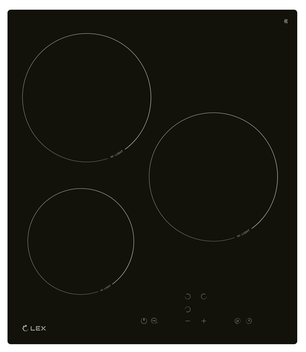 картинка Варочная панель Lex EVH 430A BL 