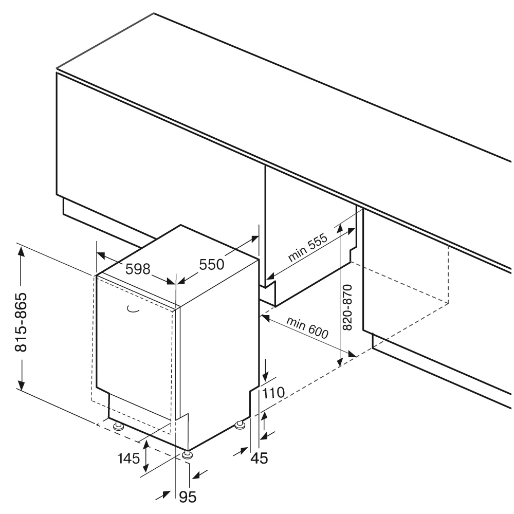 картинка Посудомоечная машина Krona BRENTA 60 BI V2  
