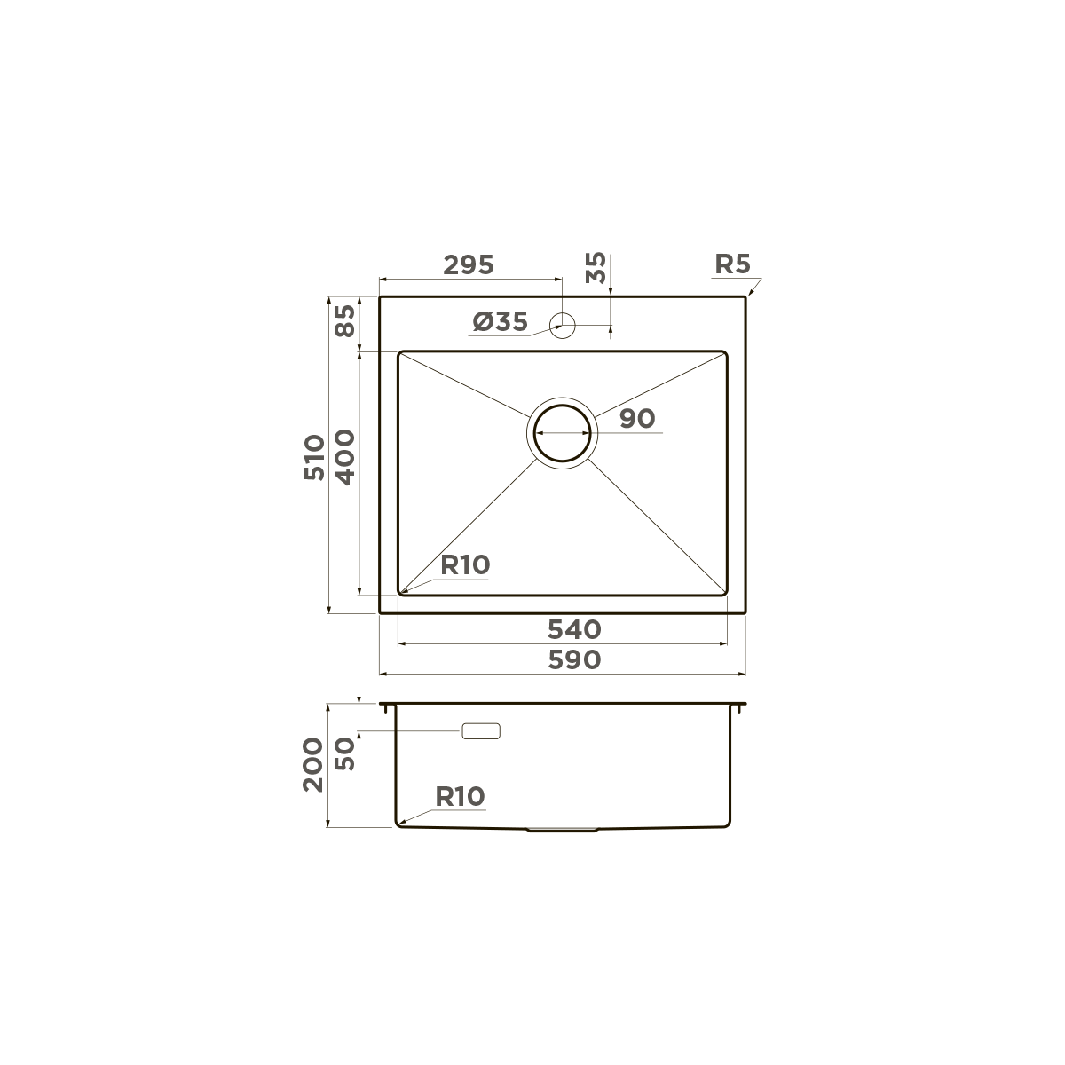 картинка Мойка Omoikiri AKISAME 59-GB  картинка Мойка Omoikiri AKISAME 59-GB