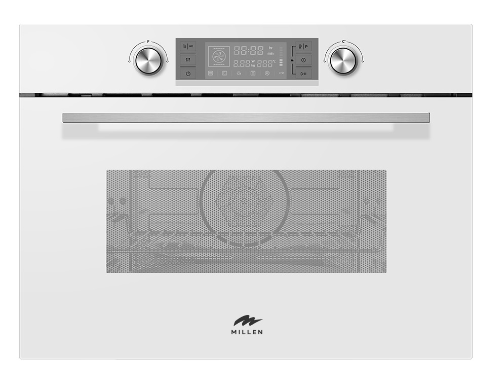 картинка Электрический духовой шкаф с функцией СВЧ Millen MEOM 045 WH 