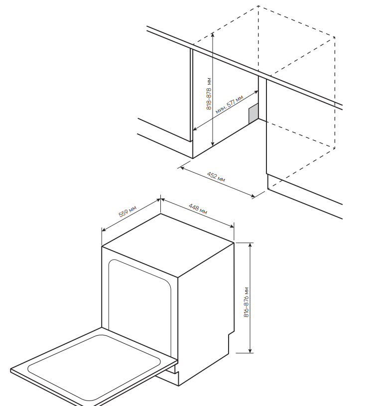 картинка Посудомоечная машина Kuppersberg GHS 4520 