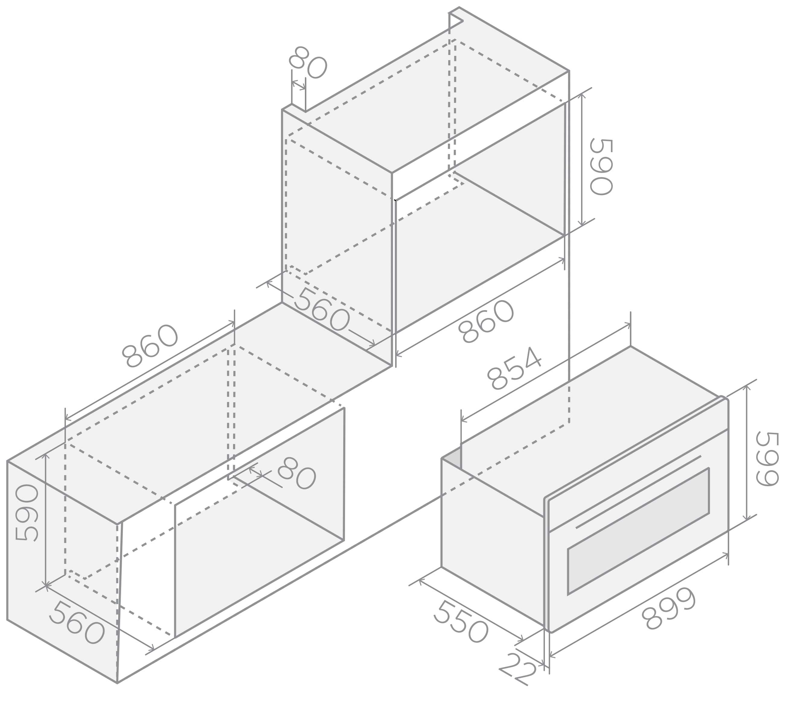 картинка Электрический духовой шкаф Elica VIRTUS MULTI 90 TFT new 