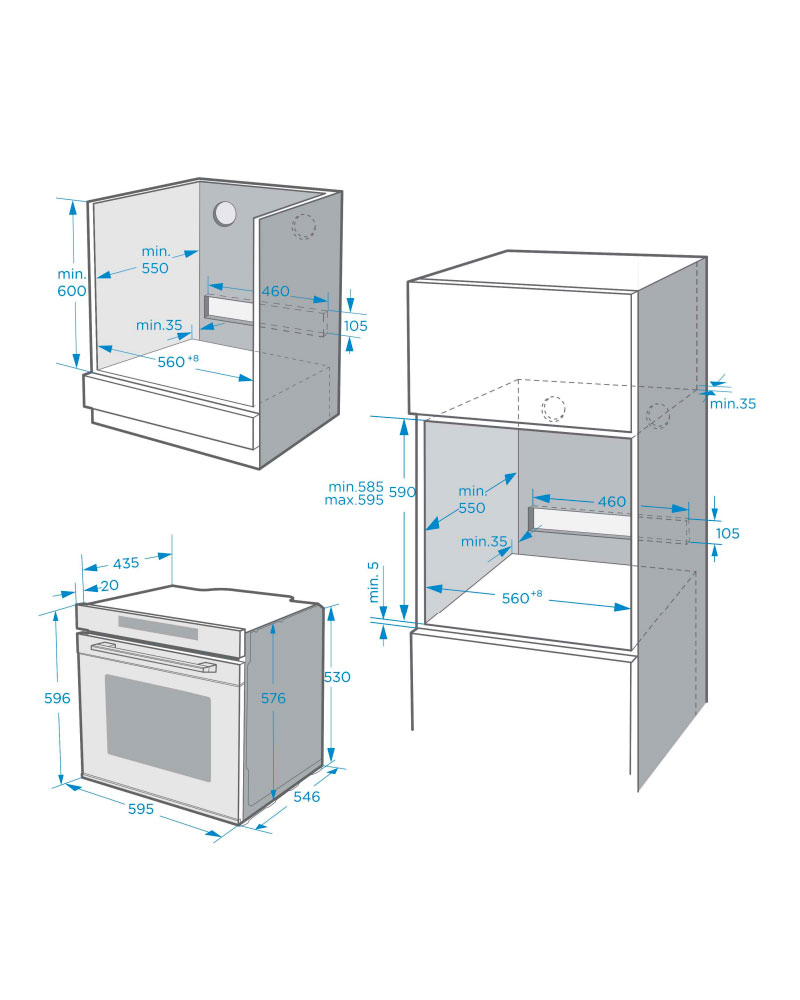 картинка Электрический духовой шкаф с СВЧ Maunfeld MEOR7217DMB2 
