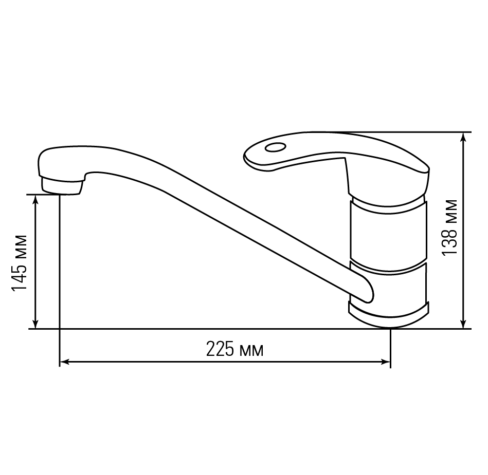 картинка Смеситель Gerdamix INDIGO (FL) 