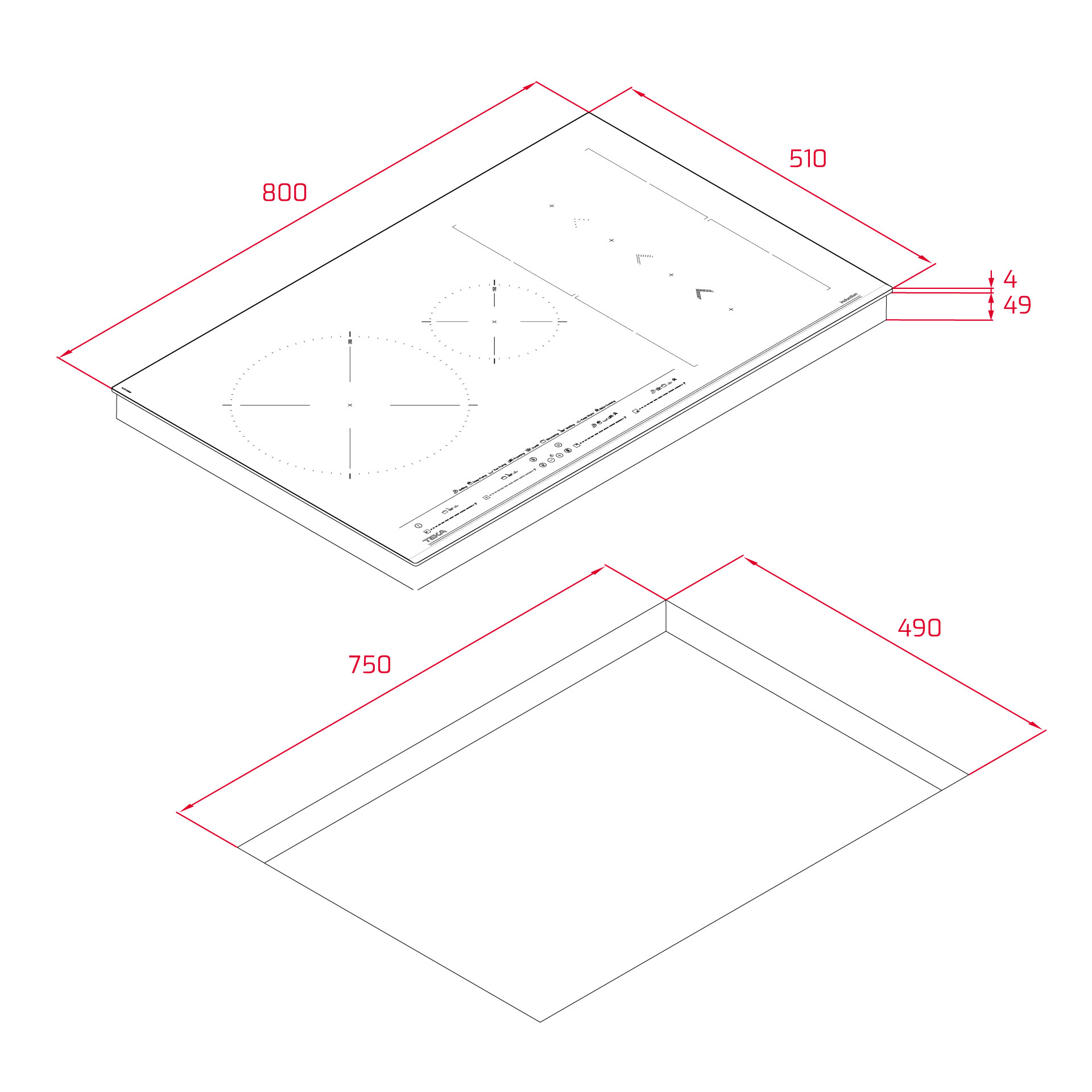картинка Индукционная варочная панель Teka IZS 86630 MST BLACK 