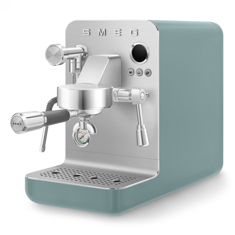 картинка Кофемашина Smeg EMC02EGMEU изумрудная матовая  картинка Кофемашина Smeg EMC02EGMEU изумрудная матовая