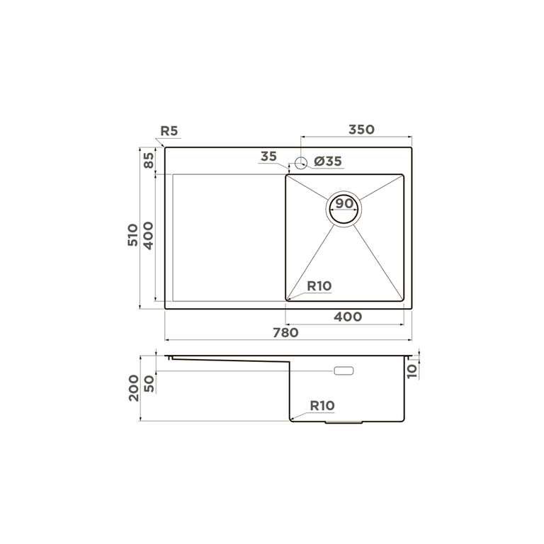 картинка Мойка Omoikiri AKISAME-78-GM-R 