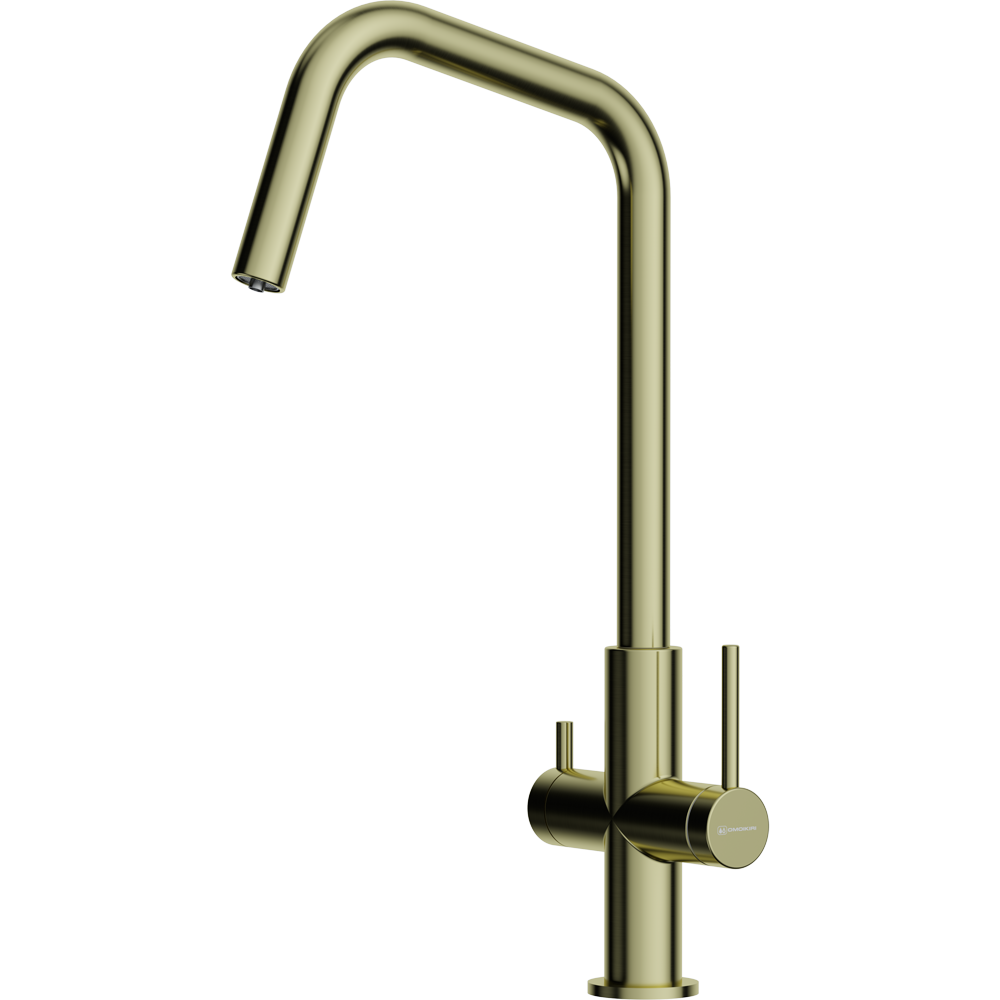 картинка Смеситель Omoikiri Miyako (lg) светлое золото 