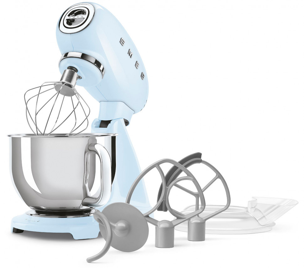 картинка Миксер планетарный Smeg SMF05PBEU постельный голубой 