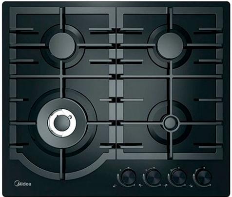 картинка Газовая варочная панель Midea MG649TGB черная 
