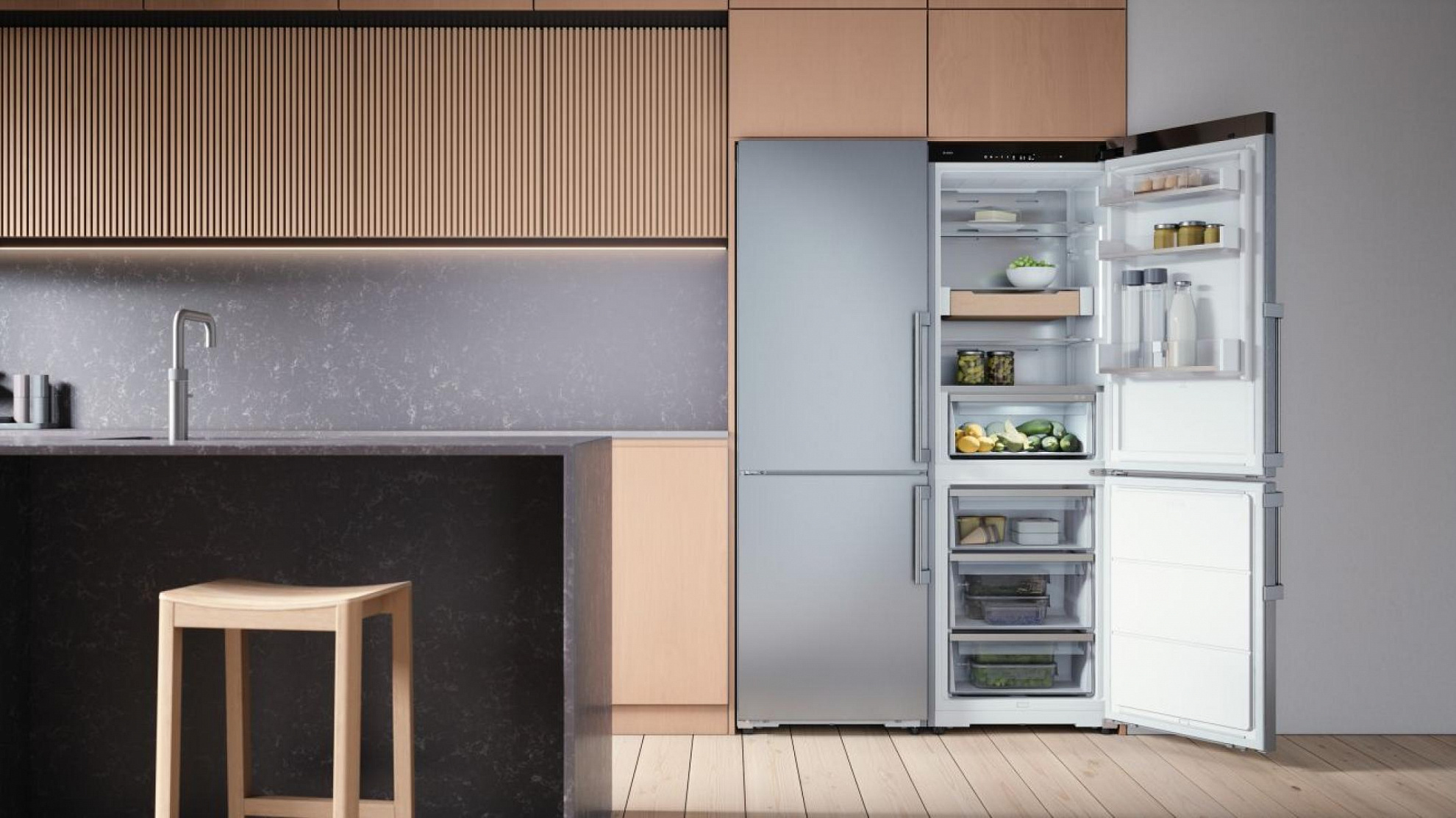 картинка Полувстраиваемый холодильник Asko RFC586KNBS1 