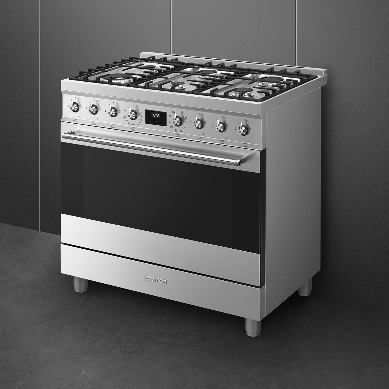 картинка Комбинированная кухонная плита Smeg C9GMX2 