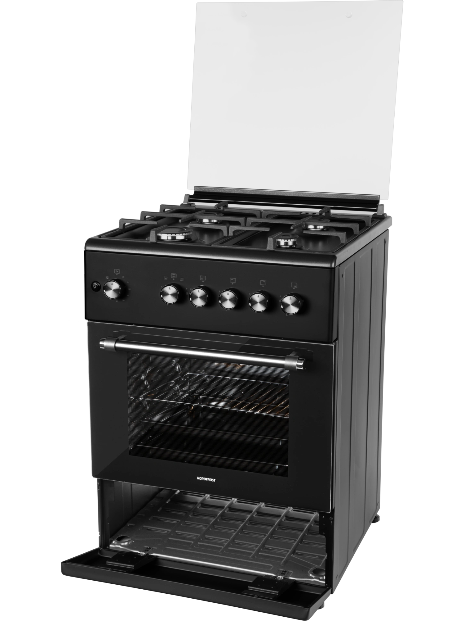 картинка Газовая кухонная плита Nord GG 6064 B черный 