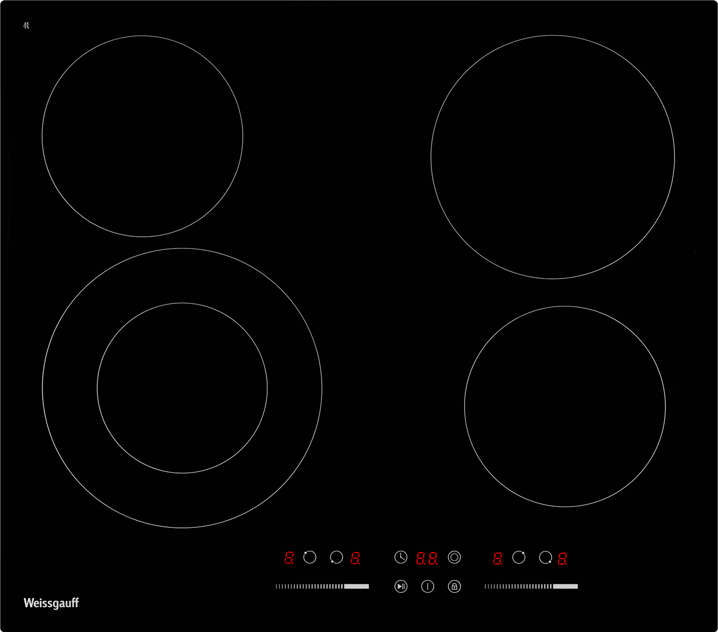 картинка Электрическая варочная панель Weissgauff HV 641 BSG 