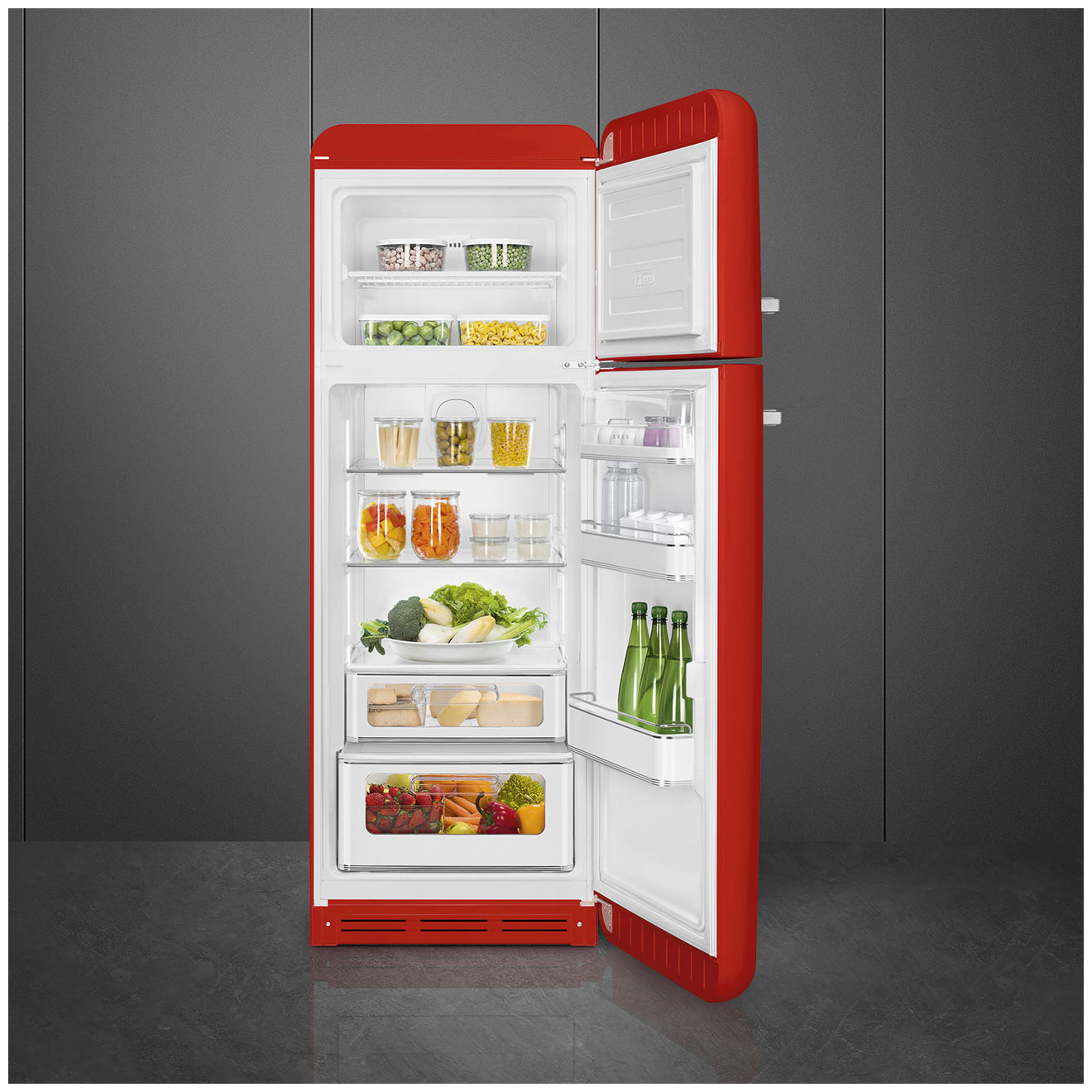 картинка Отдельностоящий холодильник Smeg FAB30RRD5  картинка Отдельностоящий холодильник Smeg FAB30RRD5