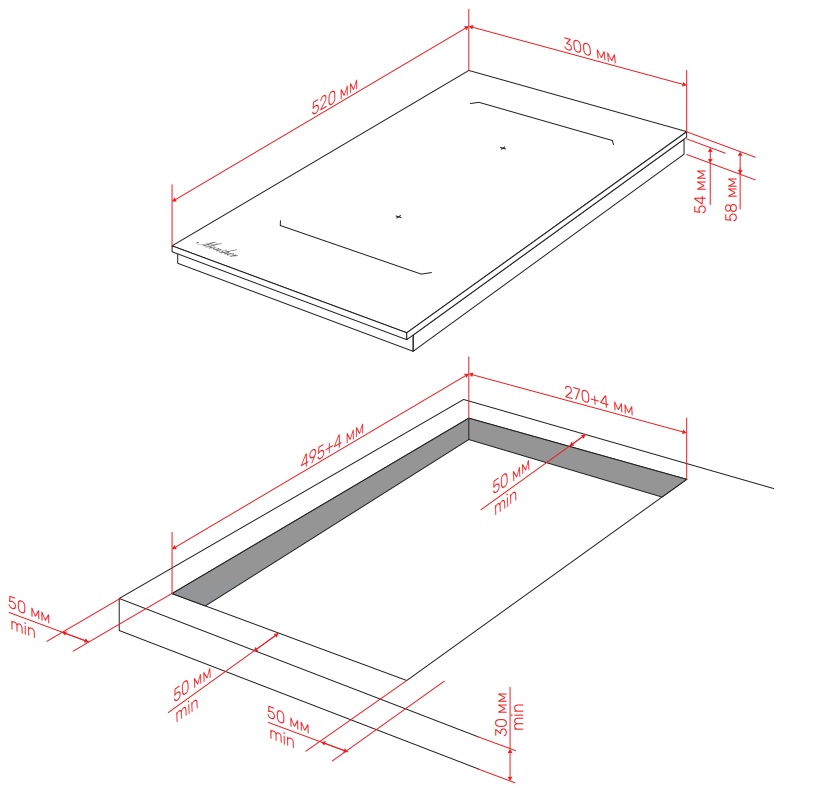 картинка Индукционная варочная панель Monsher MHI 3013 