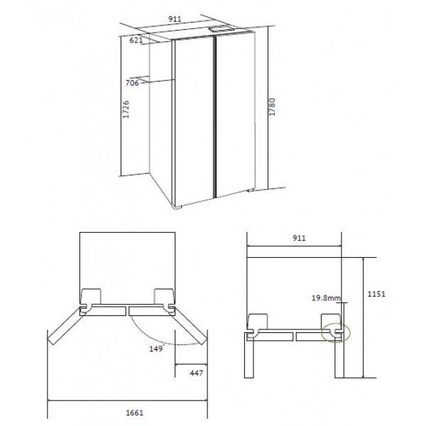 картинка Холодильник Kuppersberg RFSN 1891 X 