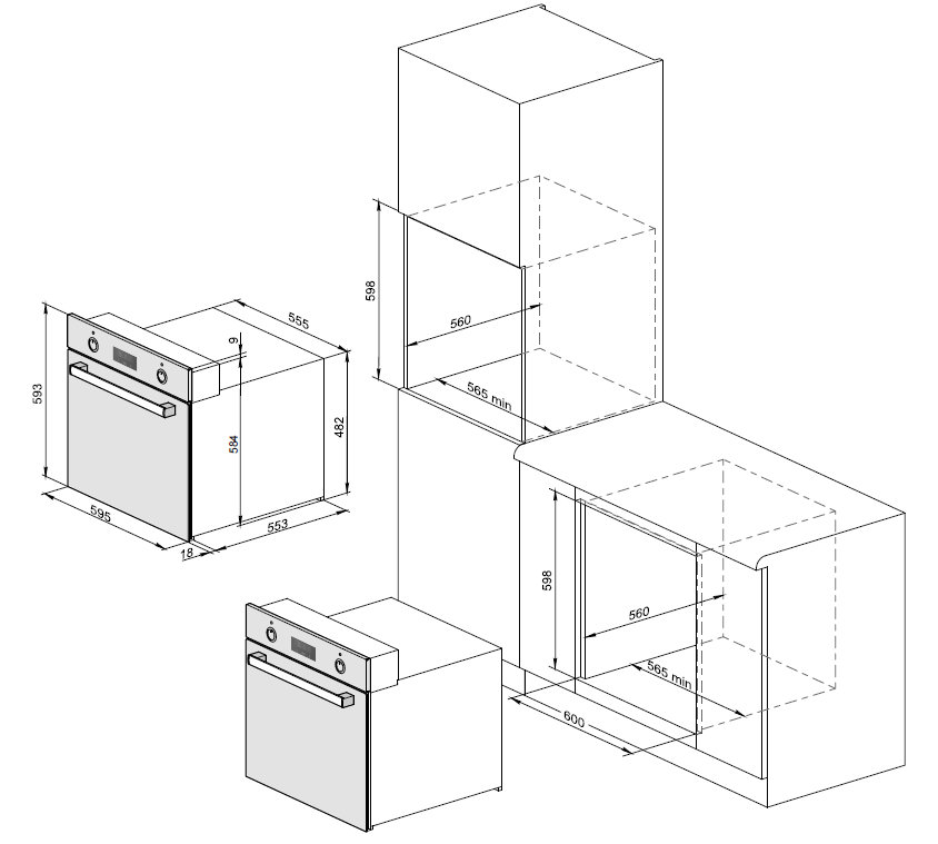 картинка Электрический духовой шкаф Weissgauff EOA 39 PDB 