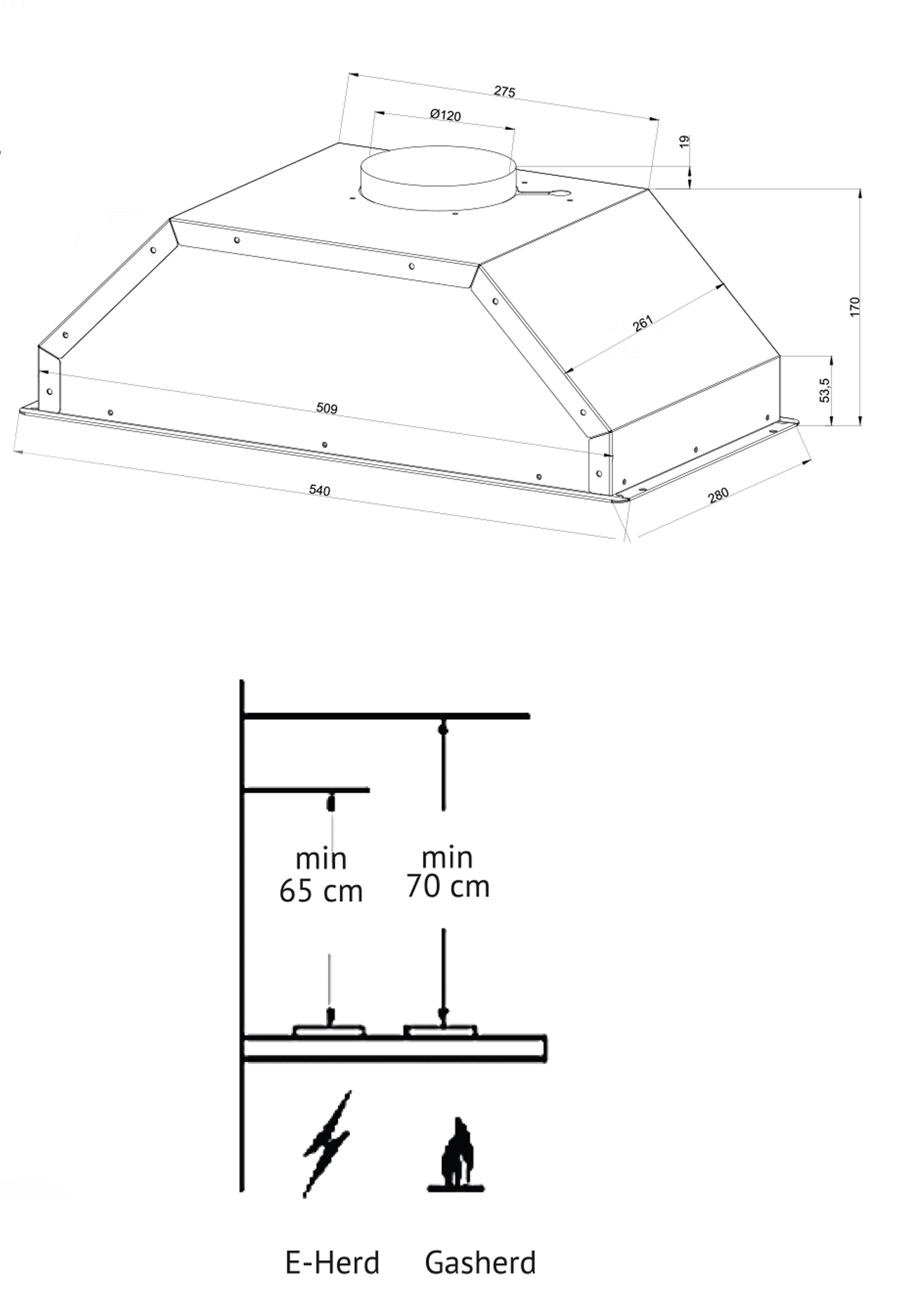 картинка Кухонная вытяжка Kuppersberg INTOUCH 60 B 