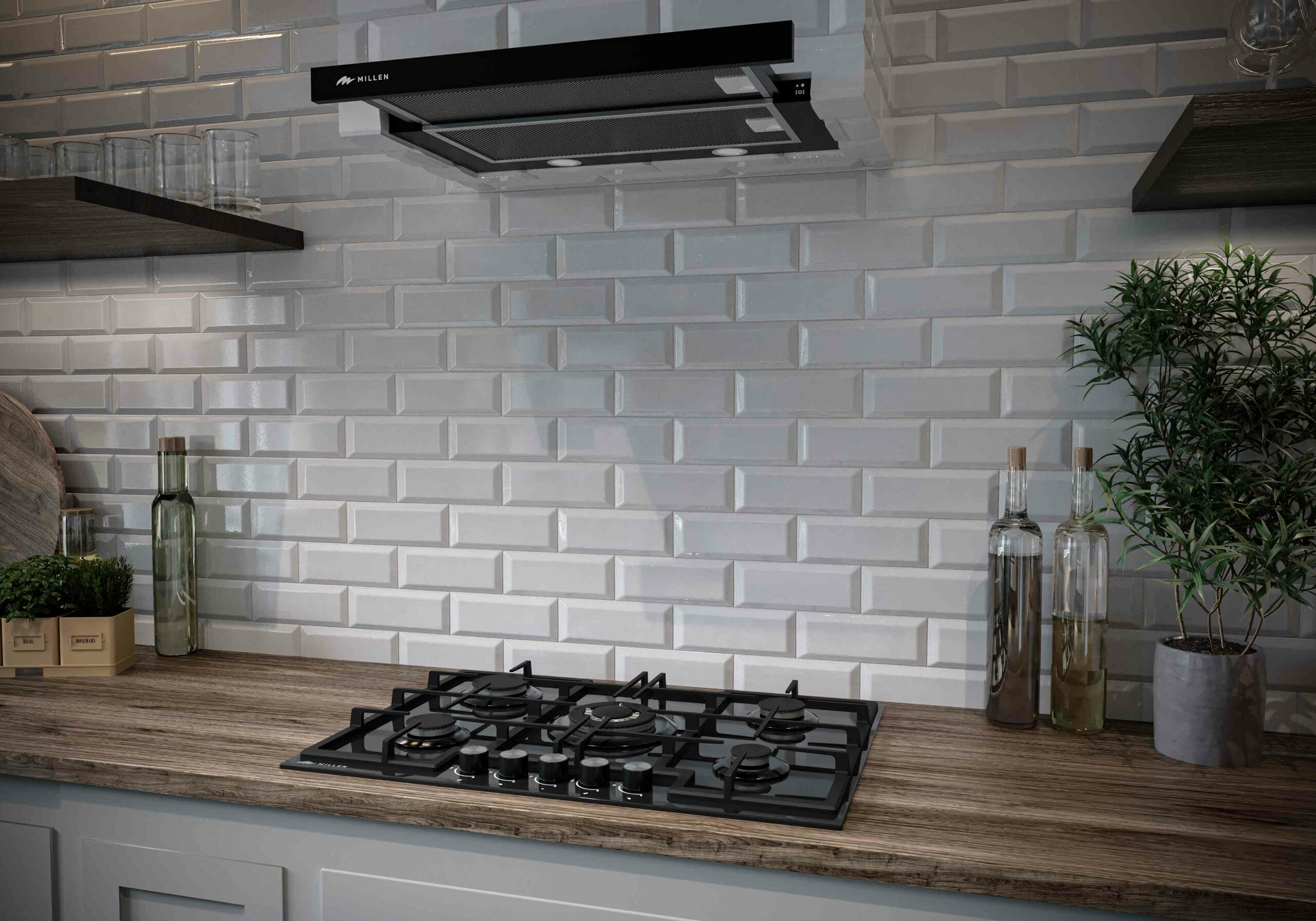 картинка Кухонная вытяжка Millen MBKHS 601 BL  картинка Кухонная вытяжка Millen MBKHS 601 BL