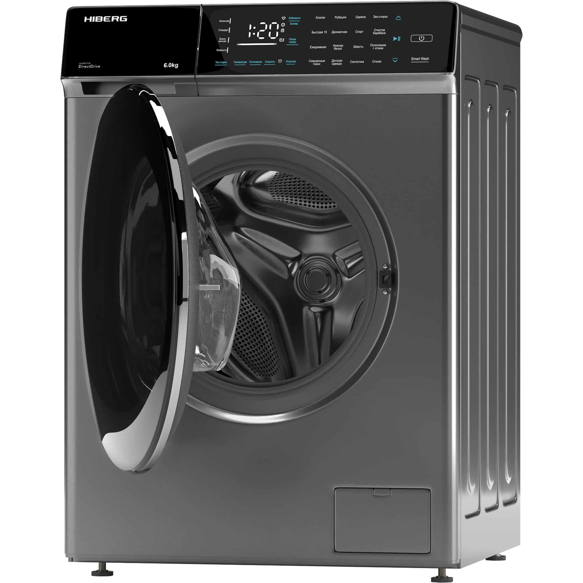 картинка Стиральная машина Hiberg I-DDQ9 - 612 SD 