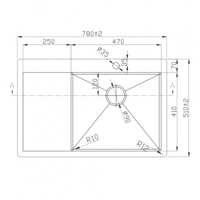 картинка Мойка для кухни Melana D7851HG-R PROFLINE золото  картинка Мойка для кухни Melana D7851HG-R PROFLINE золото