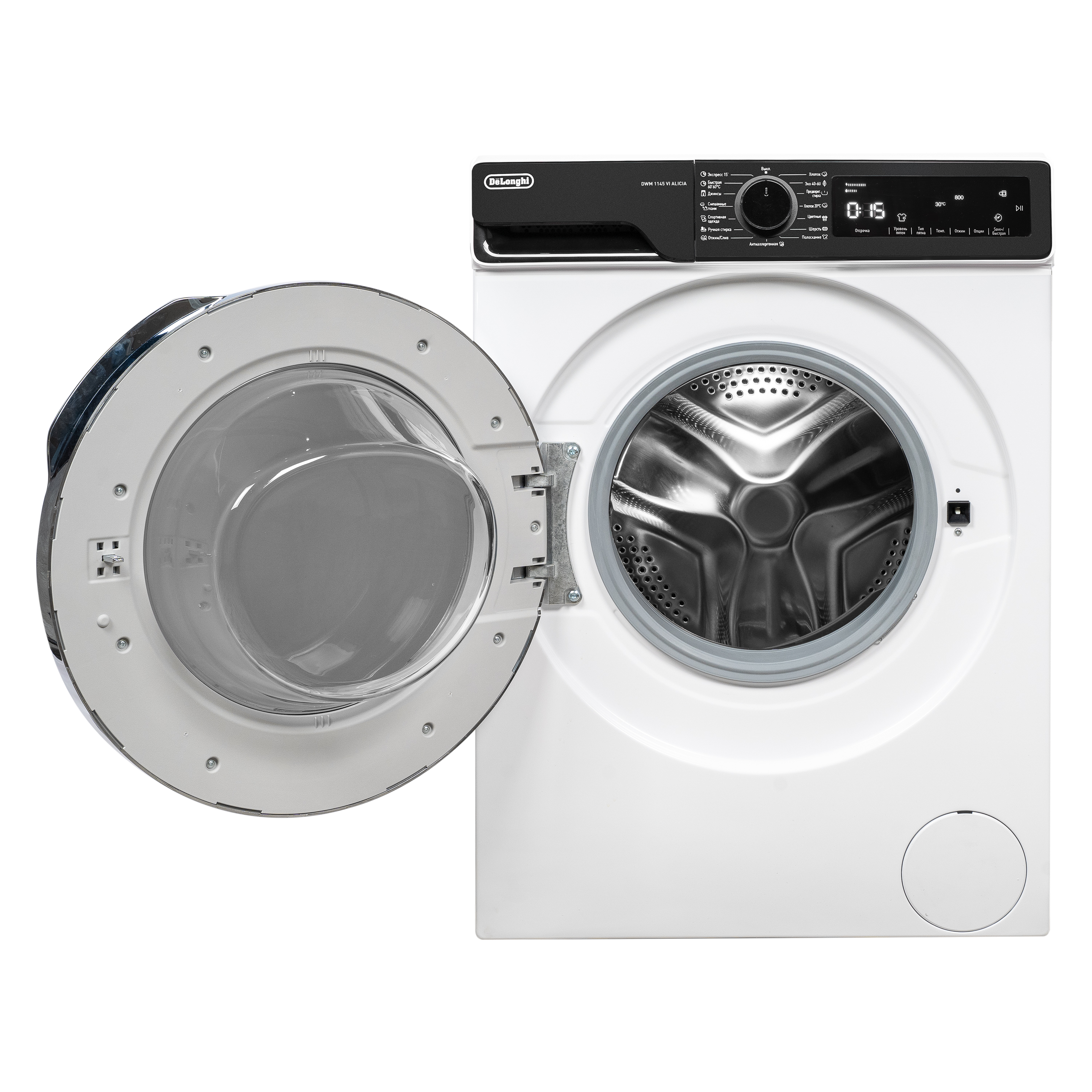 картинка Стиральная машина с паром Delonghi DWM 1145 VI ALICIA  картинка Стиральная машина с паром Delonghi DWM 1145 VI ALICIA