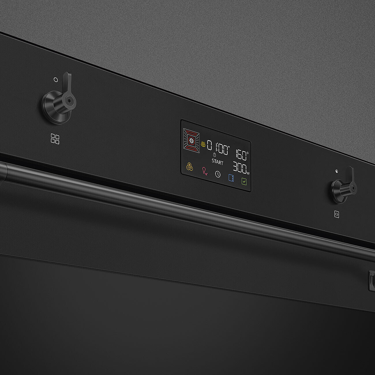 картинка Электрический духовой шкаф с функцией СВЧ Smeg SO6302M2N  картинка Электрический духовой шкаф с функцией СВЧ Smeg SO6302M2N