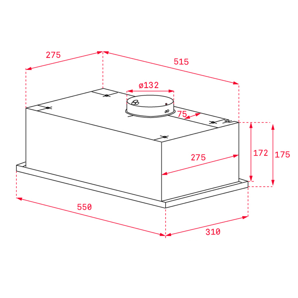 картинка Кухонная вытяжка Teka TOTAL GFG2 WHITE 