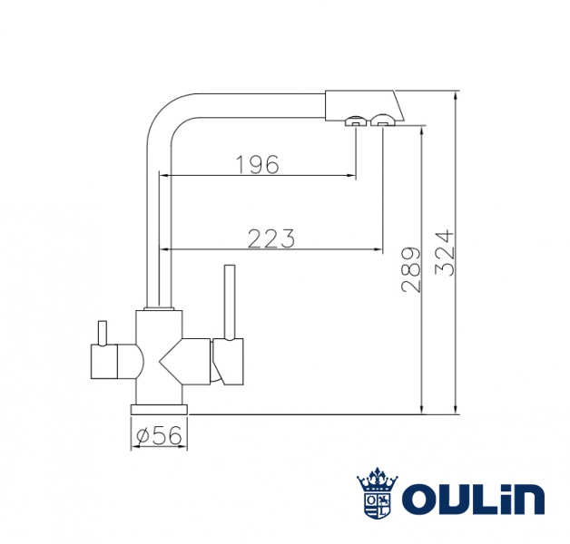 картинка Смеситель Oulin OL-8073  картинка Смеситель Oulin OL-8073