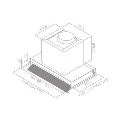 картинка Кухонная вытяжка Elica BOXIN NO DRIP IX/A/90 
