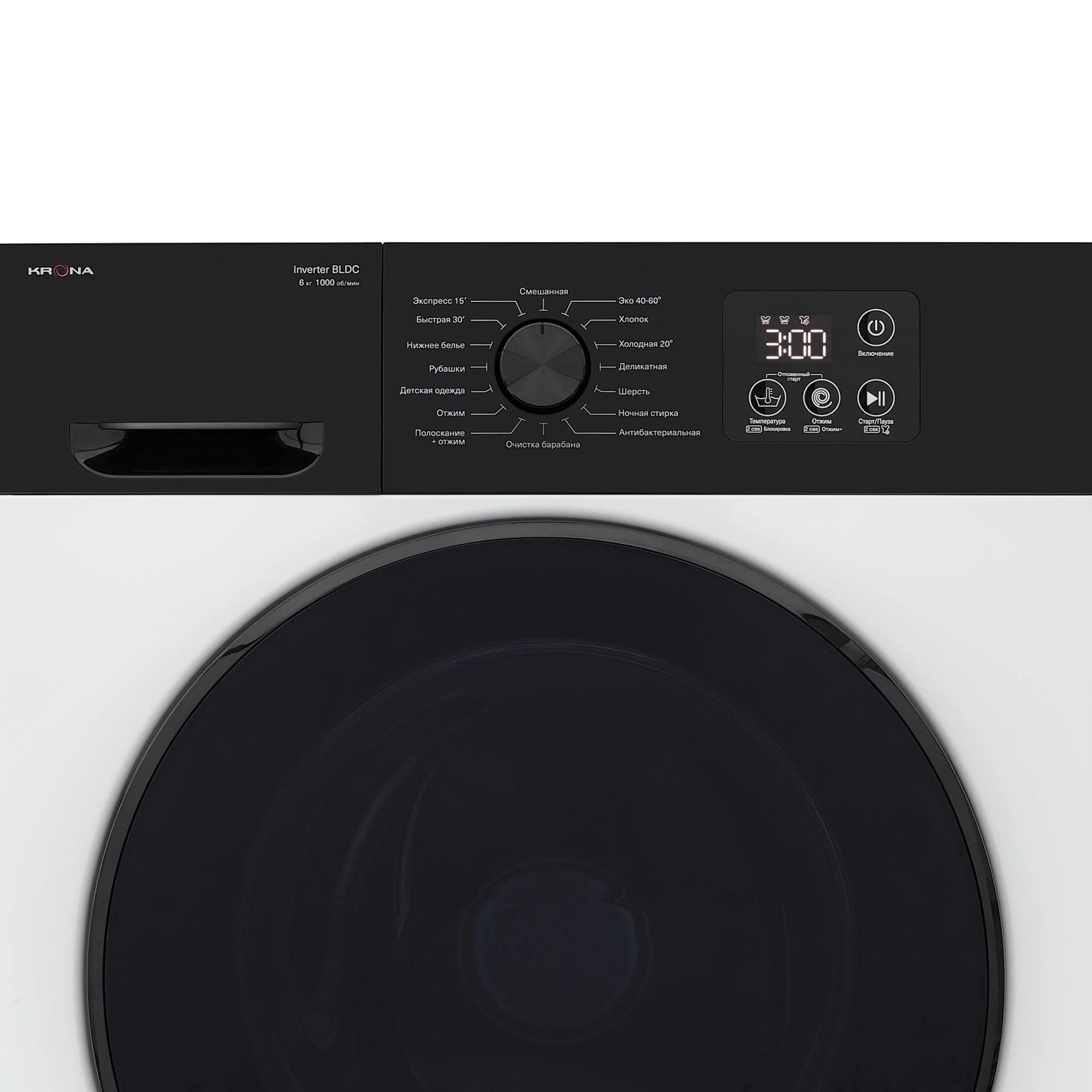 картинка Стиральная машина Krona RHENE WHITE 1000 6K WM  картинка Стиральная машина Krona RHENE WHITE 1000 6K WM